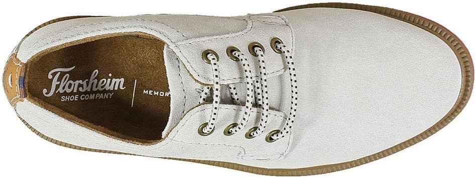 image:imageFlorsheim Boys Supacush Plain Toe Oxford Little Kid amp Big KidWhite SuedeBrick Sole