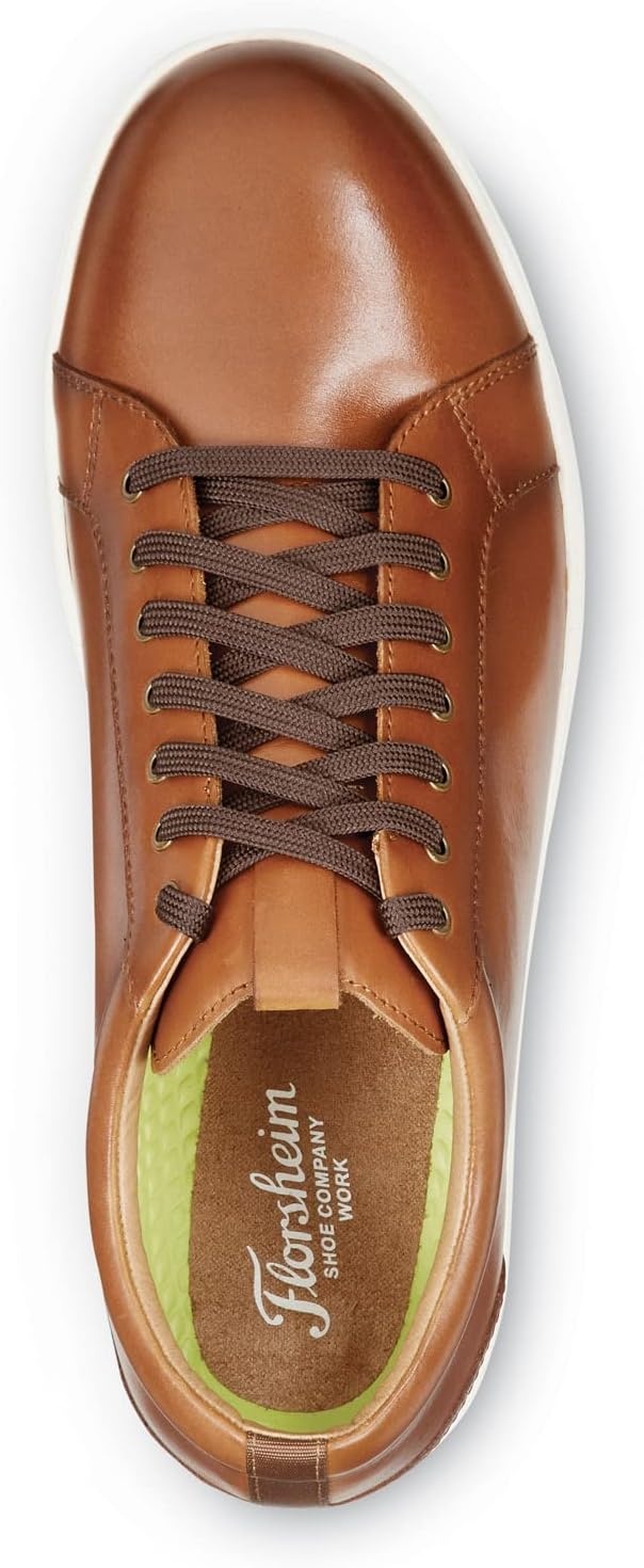 image:imageFlorsheim Crossover Work Mens Black Steel Toe EH MaxTrax Slip Resistant Lace to Toe Oxford Work ShoeCognac