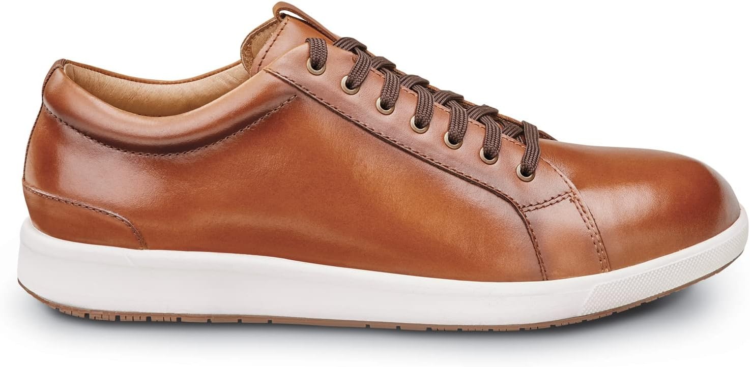 image:imageFlorsheim Crossover Work Mens Black Steel Toe EH MaxTrax Slip Resistant Lace to Toe Oxford Work ShoeCognac