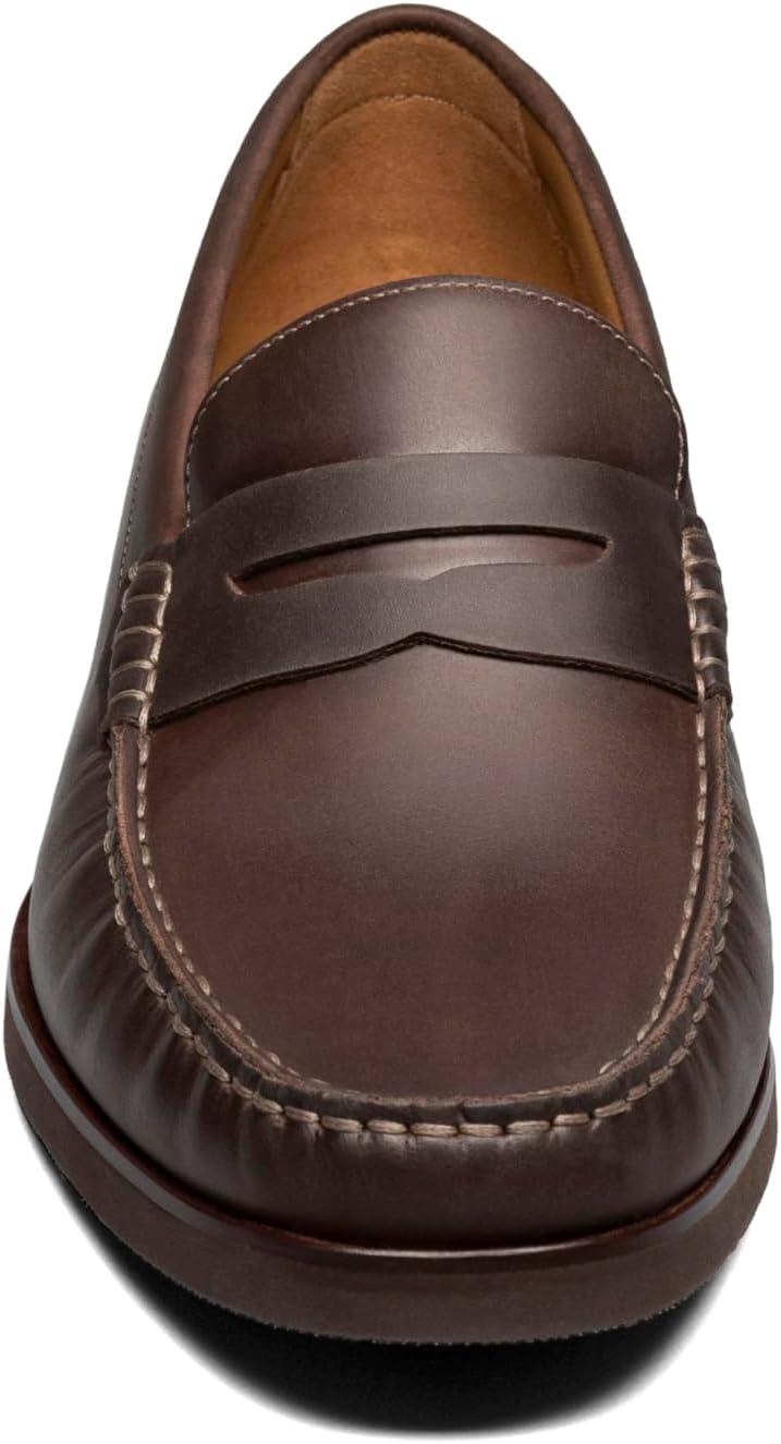 image:imageFlorsheim Mens Brisbane Flex Moc Toe Penny LoaferBrown Crazy Horse