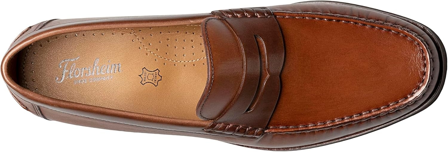 image:imageFlorsheim Mens Brisbane Flex Moc Toe Penny LoaferCognac Multi