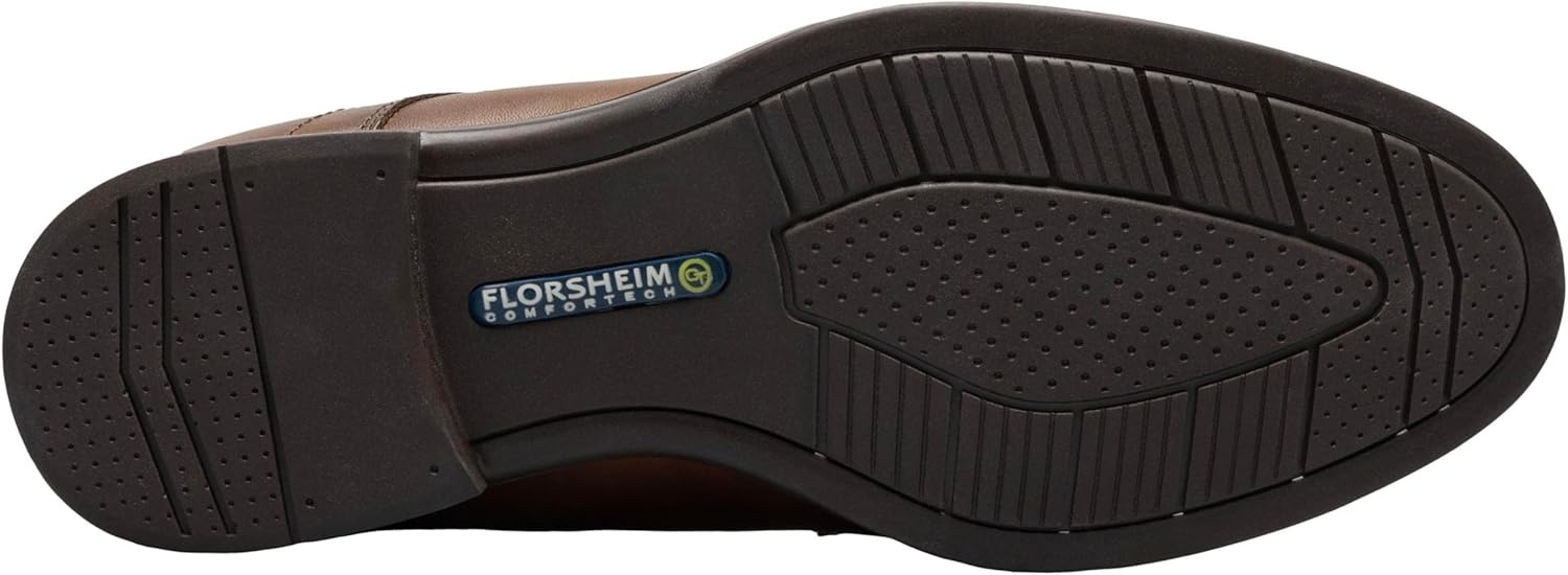 image:imageFlorsheim Mens Medfield Plain Toe Zip Boot FashionBrown Crazyhorse