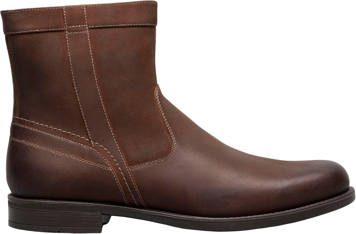 image:imageFlorsheim Mens Medfield Plain Toe Zip Boot FashionBrown Crazyhorse