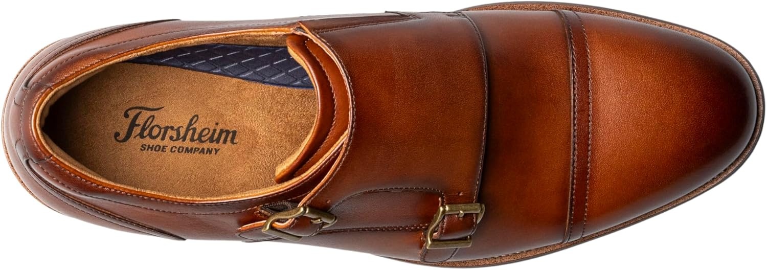 image:imageFlorsheim Mens Rubano Cap Toe Double Monk OxfordCognac