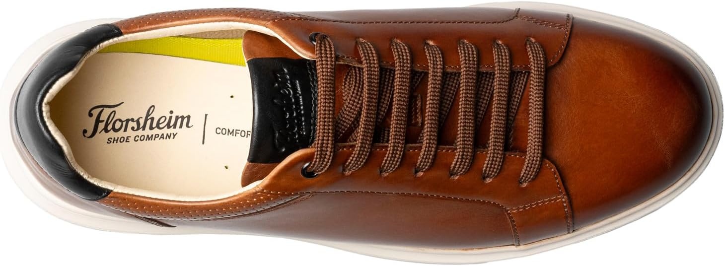 image:imageFlorsheim Mens Social LaceUp SneakerCognacblack