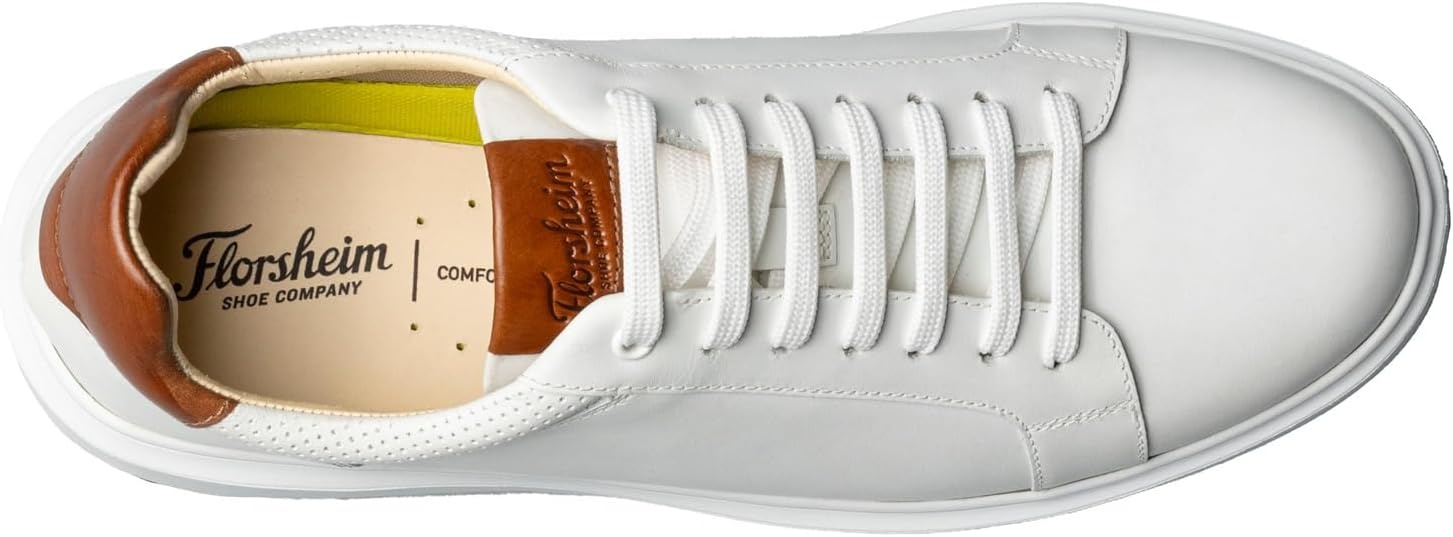image:imageFlorsheim Mens Social LaceUp SneakerWhitecognac
