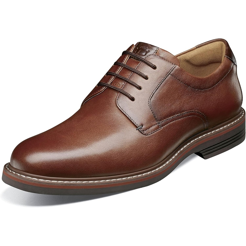 image:imageFlorsheim Mens Neufeld Plain Toe OxfordCognac Tumbled