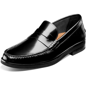 image:imageFlorsheim Mens Brisbane Flex Moc Toe Penny LoaferBlack Smooth