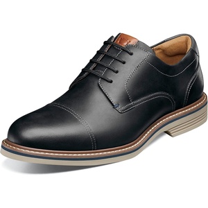image:imageFlorsheim Mens Neufeld Cap Toe OxfordBlack Crazy Horse