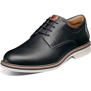 image:imageFlorsheim Mens Neufeld Plain Toe OxfordBlack Crazy Horse