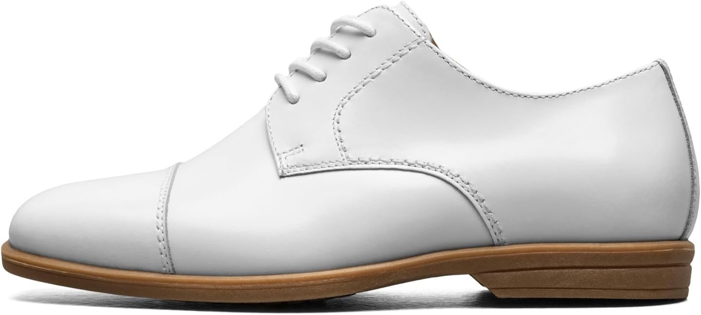 image:imageFlorsheim Boys Reveal Cap Toe Oxford JR Little Kid amp Big KidWhite Smooth Leather