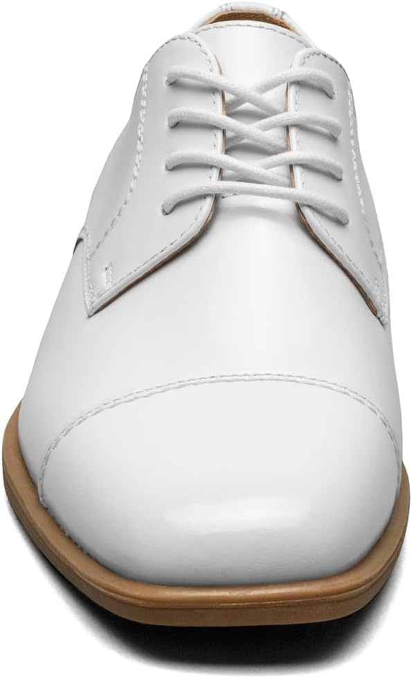image:imageFlorsheim Boys Reveal Cap Toe Oxford JR Little Kid amp Big KidWhite Smooth Leather