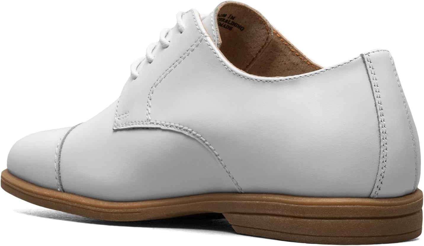 image:imageFlorsheim Boys Reveal Cap Toe Oxford JR Little Kid amp Big KidWhite Smooth Leather