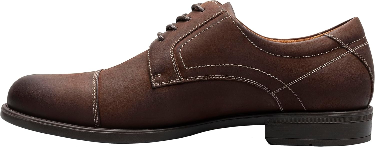 image:imageFlorsheim Mens Medfield Cap Toe OxfordBrown Crazy Horse