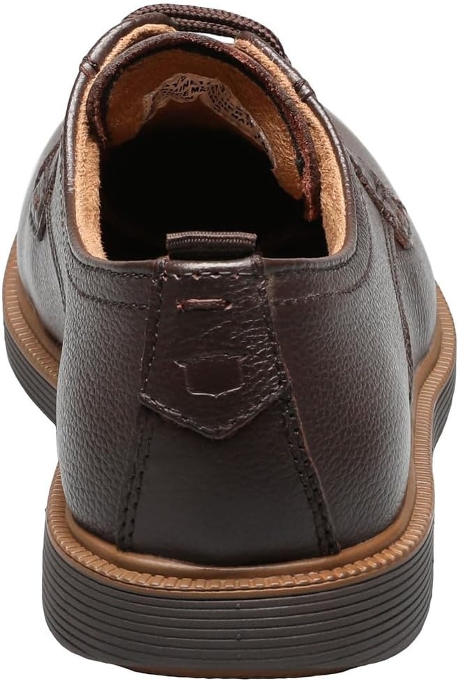 image:imageFlorsheim Supacush Plain Toe Ox Jr Boys ToddlerYouth OxfordBrown Milled LeatherBrown Sole
