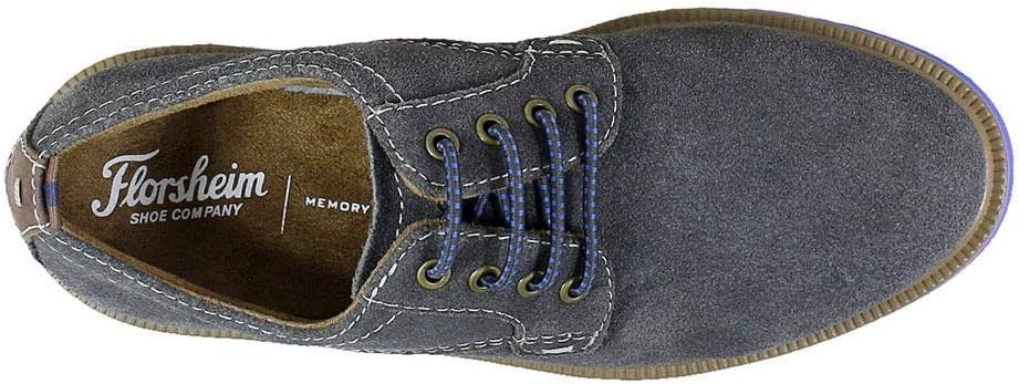 image:imageFlorsheim Supacush Plain Toe Ox Jr Boys ToddlerYouth OxfordGray SuedeNavy Sole