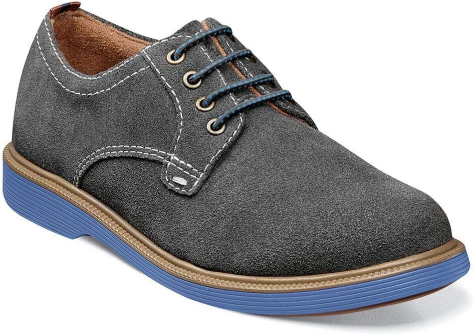 image:imageFlorsheim Supacush Plain Toe Ox Jr Boys ToddlerYouth OxfordGray SuedeNavy Sole