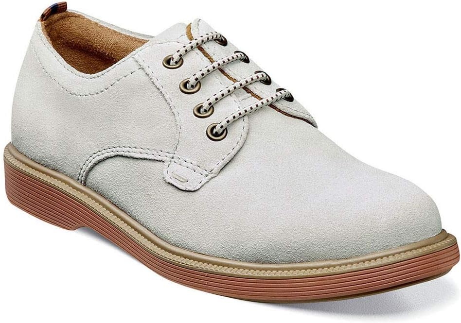image:imageFlorsheim Supacush Plain Toe Ox Jr Boys ToddlerYouth OxfordWhite SuedeBrick Sole
