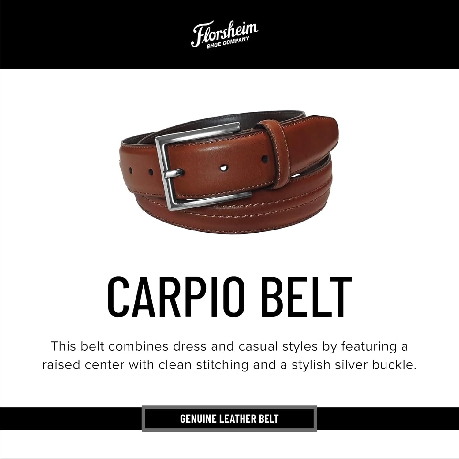 image:imageFlorsheim Albert 40mm Belt MensBrown