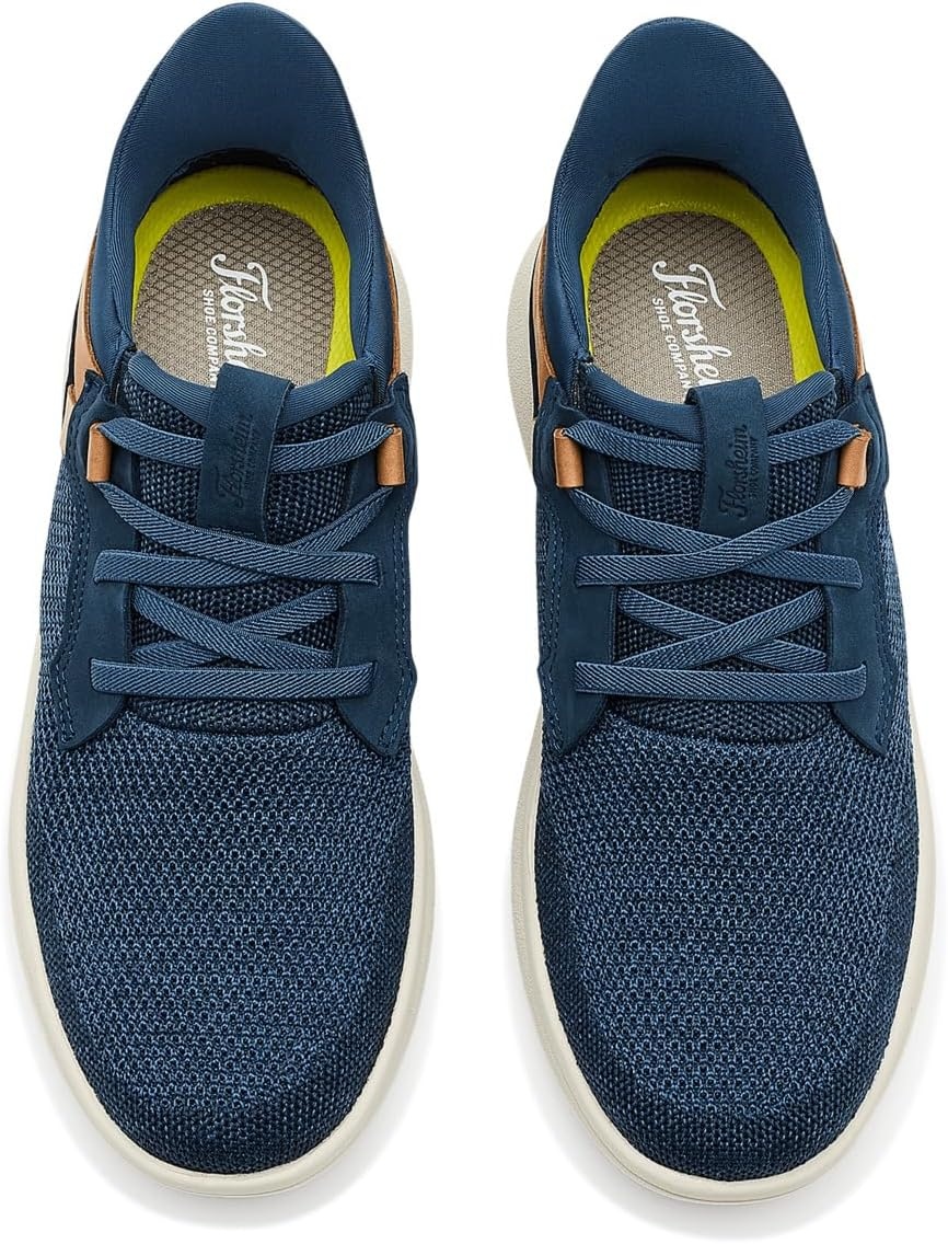 image:imageFlorsheim Fleet Knit Elastic Lace Slipon Hands FreeNavy Multi