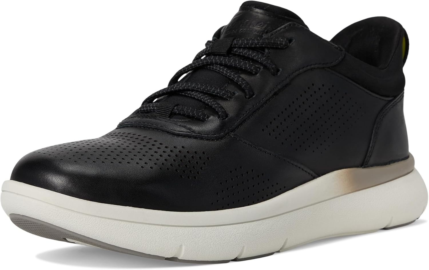image:imageFlorsheim Fleet Perf Toe Elasti Lace Sneaker Mens OxfordBlackWhite