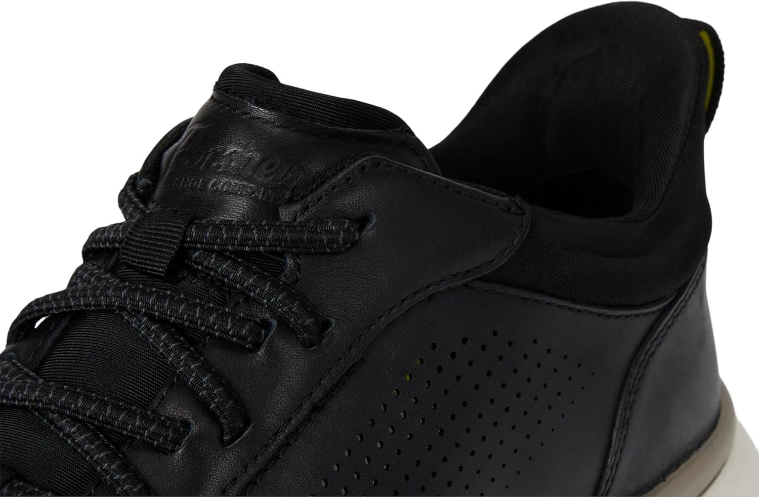 image:imageFlorsheim Fleet Perf Toe Elasti Lace Sneaker Mens OxfordBlackWhite