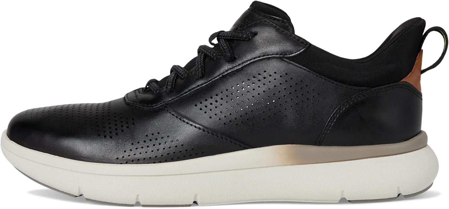 image:imageFlorsheim Fleet Perf Toe Elasti Lace Sneaker Mens OxfordBlackWhite