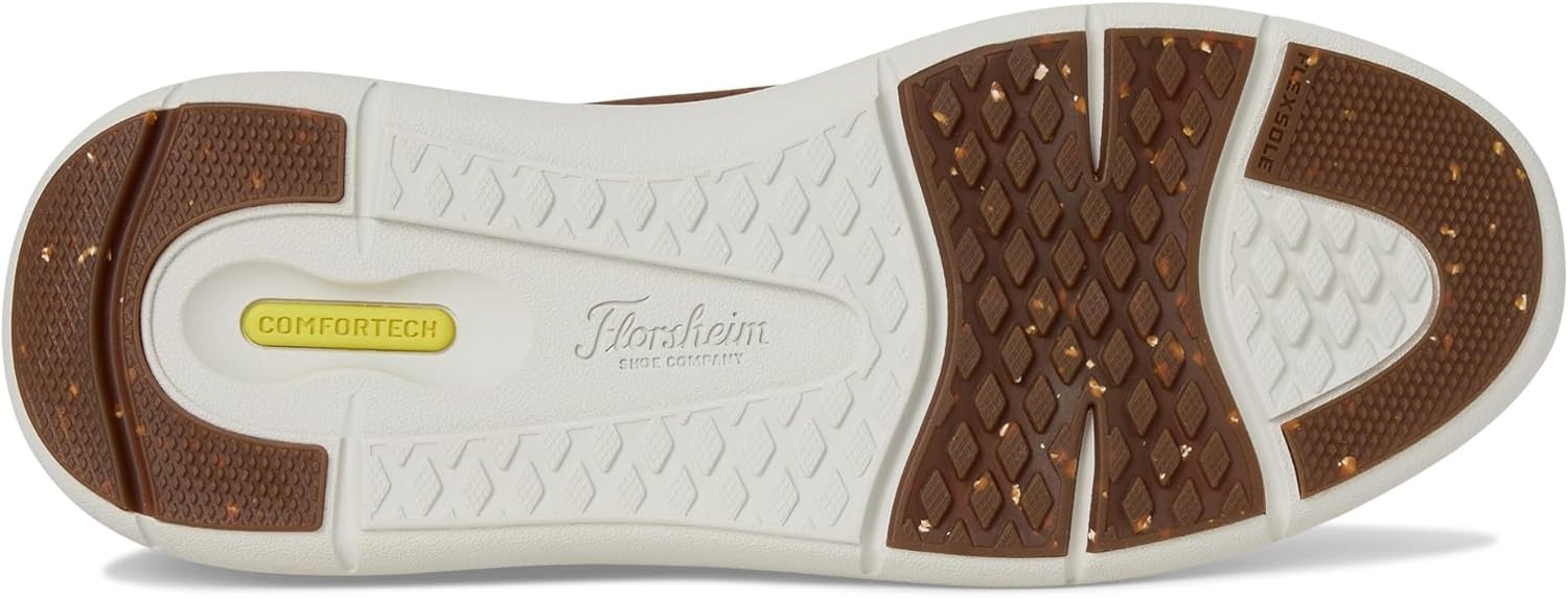 image:imageFlorsheim Fleet Perf Toe Elasti Lace Sneaker Mens OxfordBrown