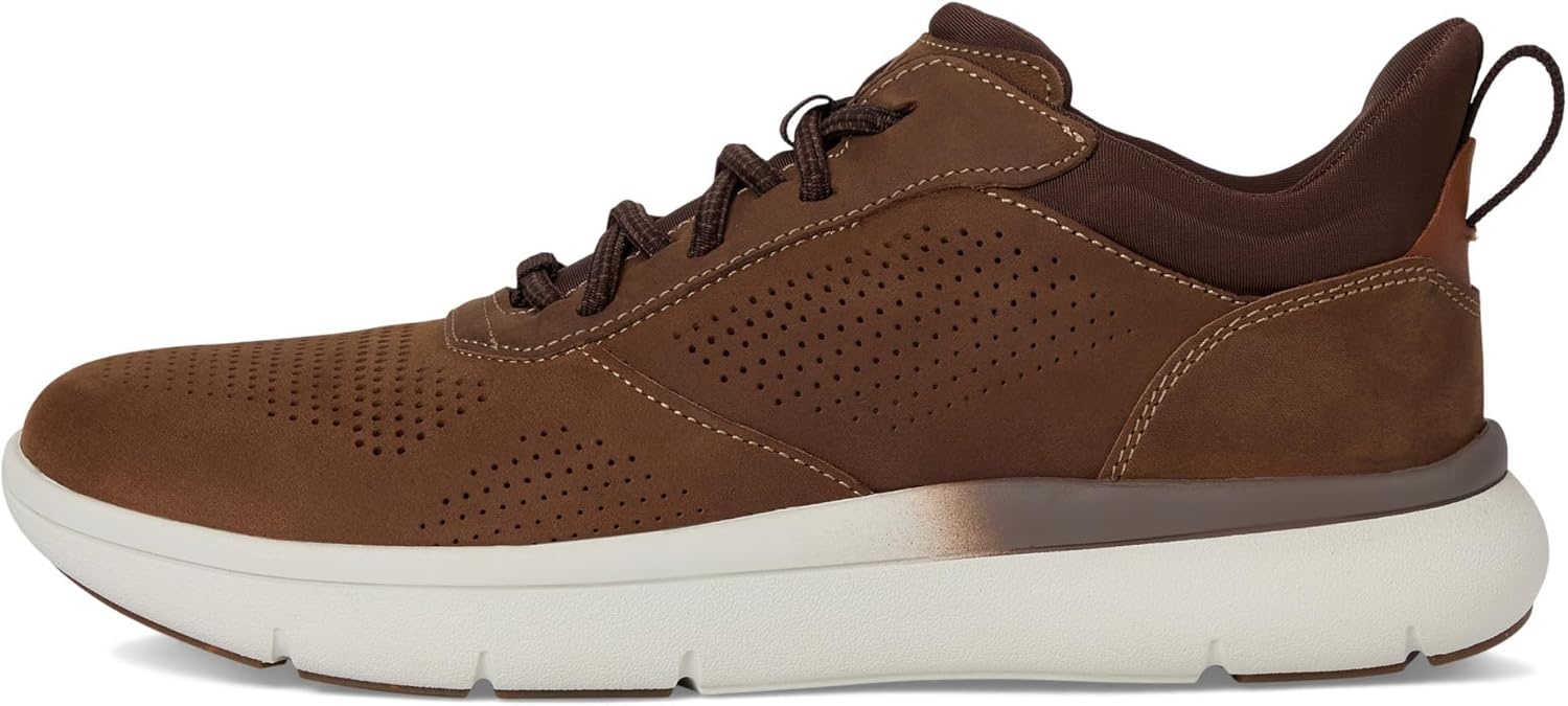 image:imageFlorsheim Fleet Perf Toe Elasti Lace Sneaker Mens OxfordBrown