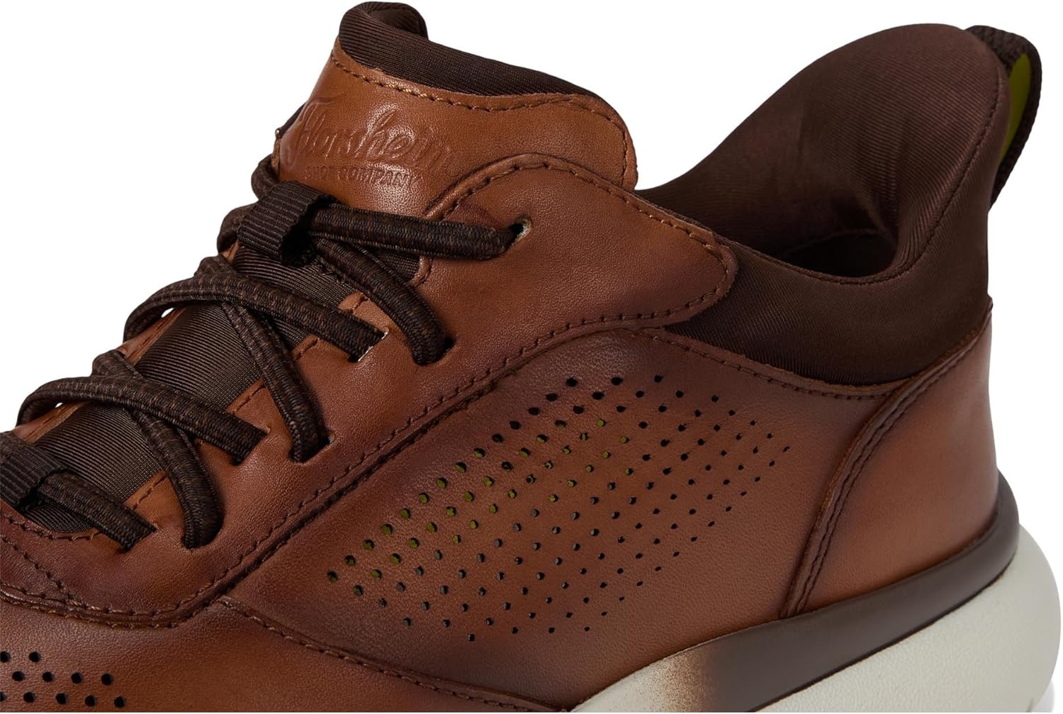image:imageFlorsheim Fleet Perf Toe Elasti Lace Sneaker Mens OxfordCognac