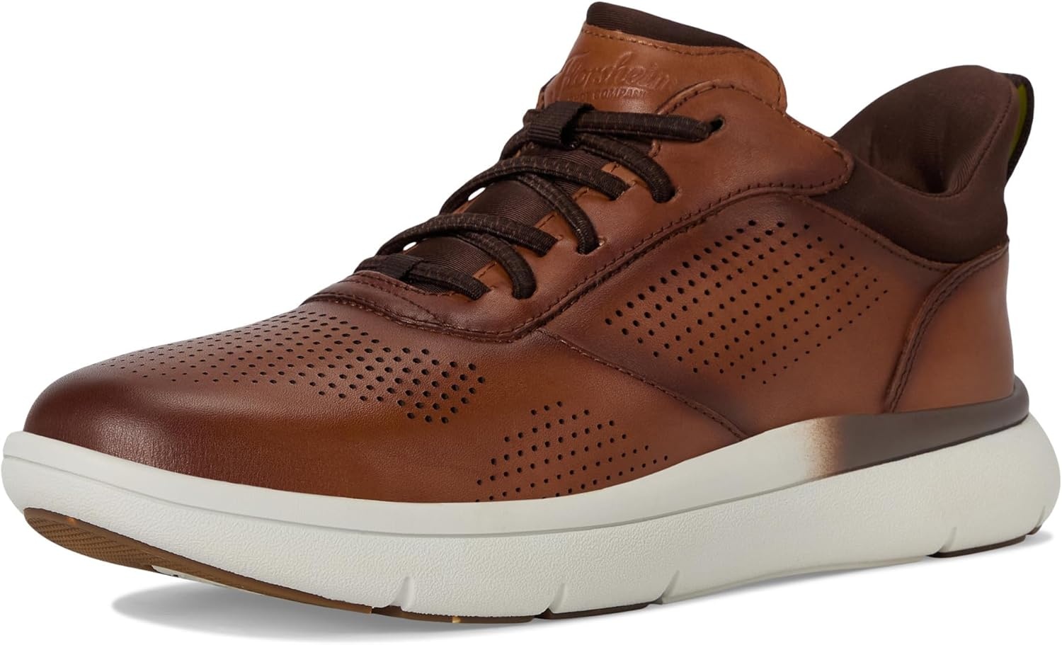 image:imageFlorsheim Fleet Perf Toe Elasti Lace Sneaker Mens OxfordCognac