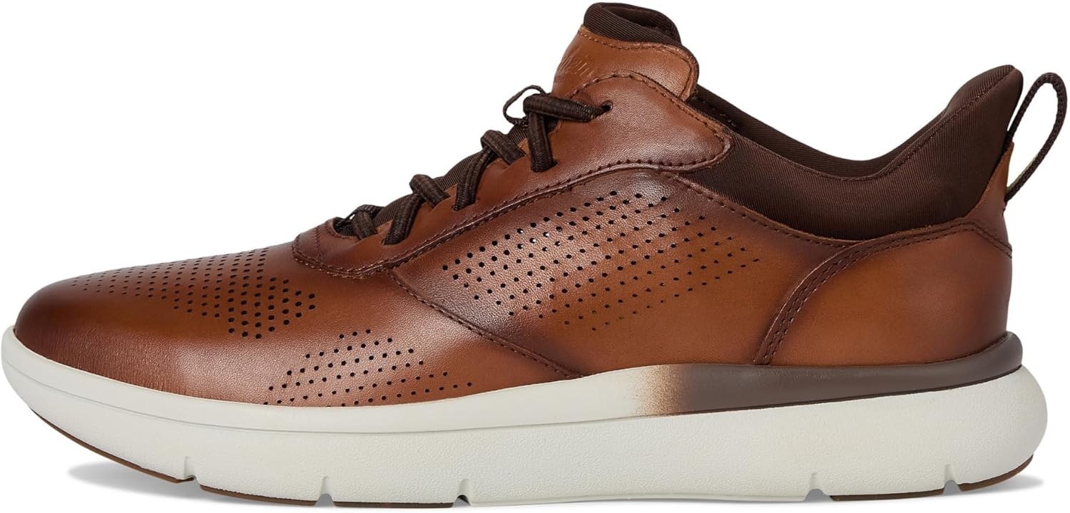 image:imageFlorsheim Fleet Perf Toe Elasti Lace Sneaker Mens OxfordCognac