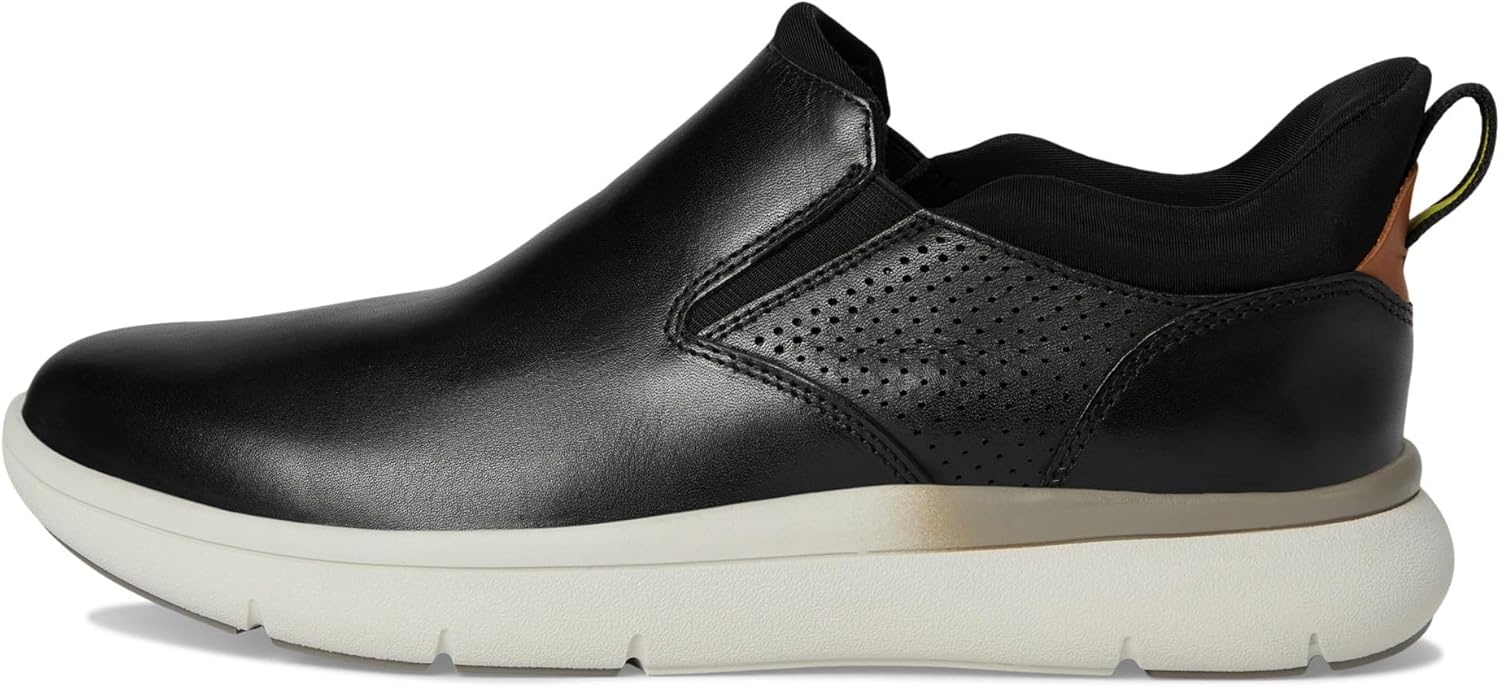 image:imageFlorsheim Fleet Plain Toe SlipOn Sneaker Mens Slip OnBlackWhite