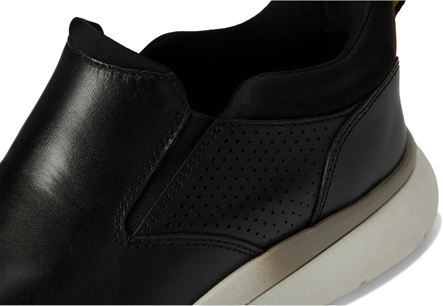 image:imageFlorsheim Fleet Plain Toe SlipOn Sneaker Mens Slip OnBlackWhite