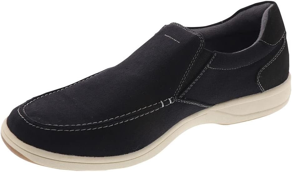 image:imageFlorsheim Lakeside Canvas Moc Toe Slip On Mens Slip OnBlackWhite