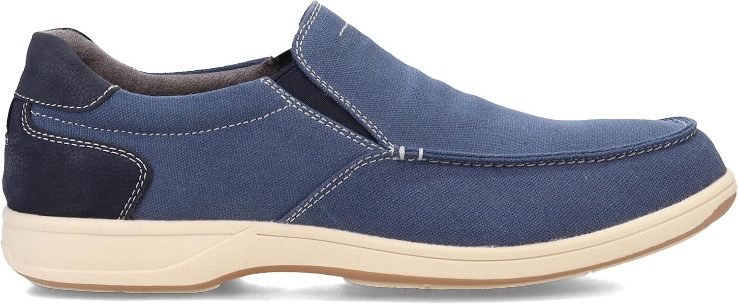 image:imageFlorsheim Lakeside Canvas Moc Toe Slip On Mens Slip OnNavy Nubuck