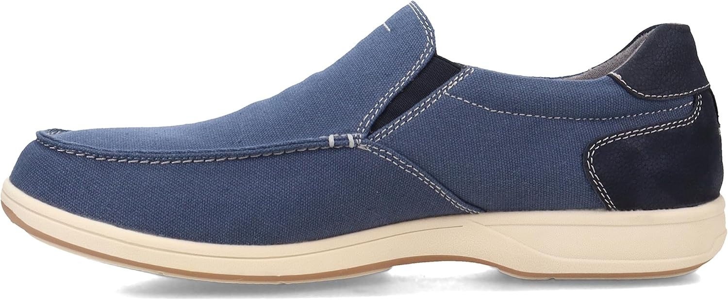 image:imageFlorsheim Lakeside Canvas Moc Toe Slip On Mens Slip OnNavy Nubuck