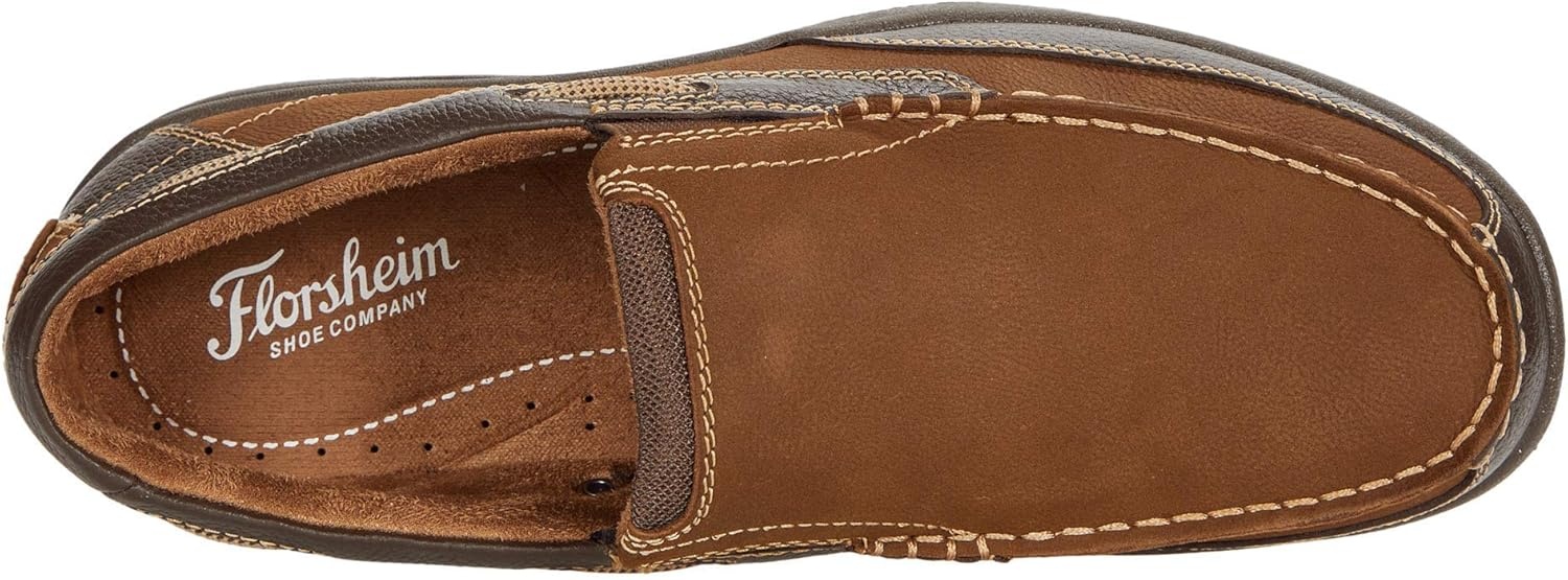 image:imageFlorsheim Lakeside Moc Toe Slip On Mens Slip OnStone Crazy Horse