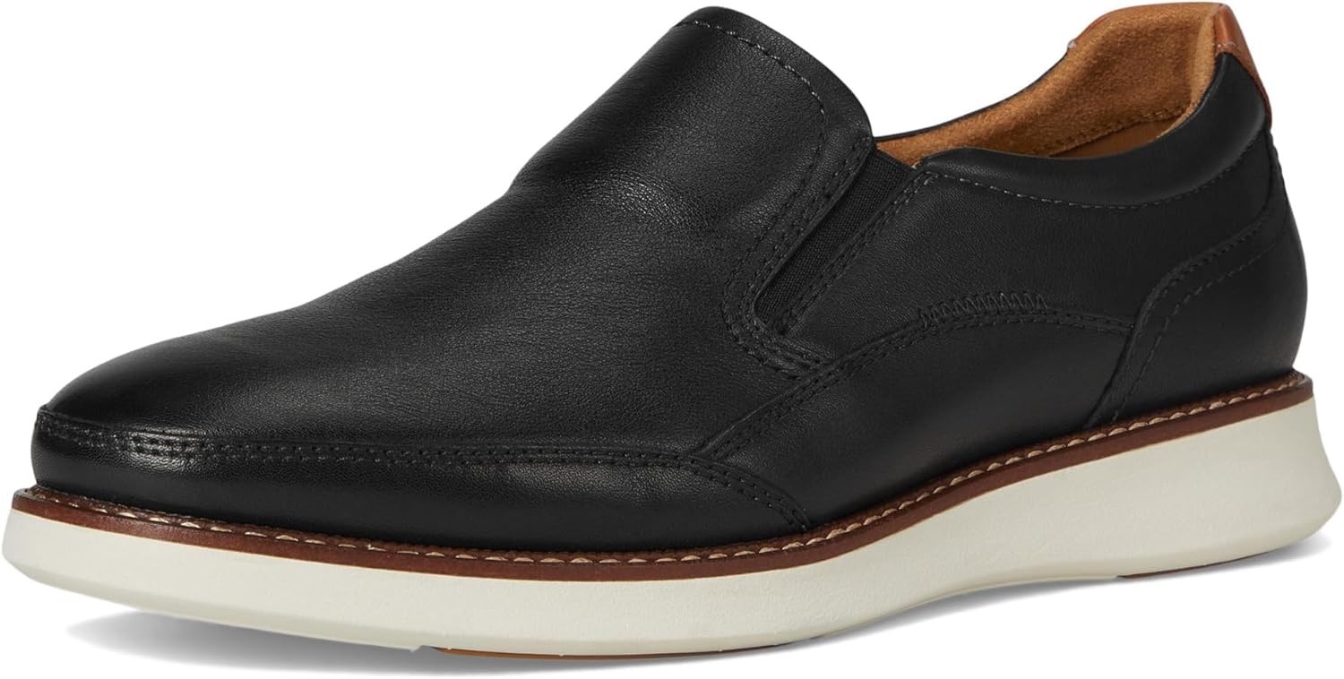image:imageFlorsheim Launch Moc Toe Slip On Mens Slip OnBlackWhite