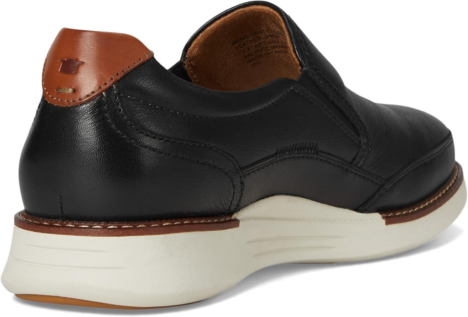 image:imageFlorsheim Launch Moc Toe Slip On Mens Slip OnBlackWhite