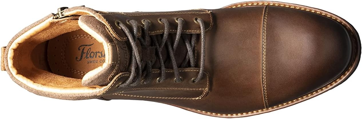 image:imageFlorsheim Lodge Cap Toe Lace Up Boot Mens BootBrown Crazy Horse