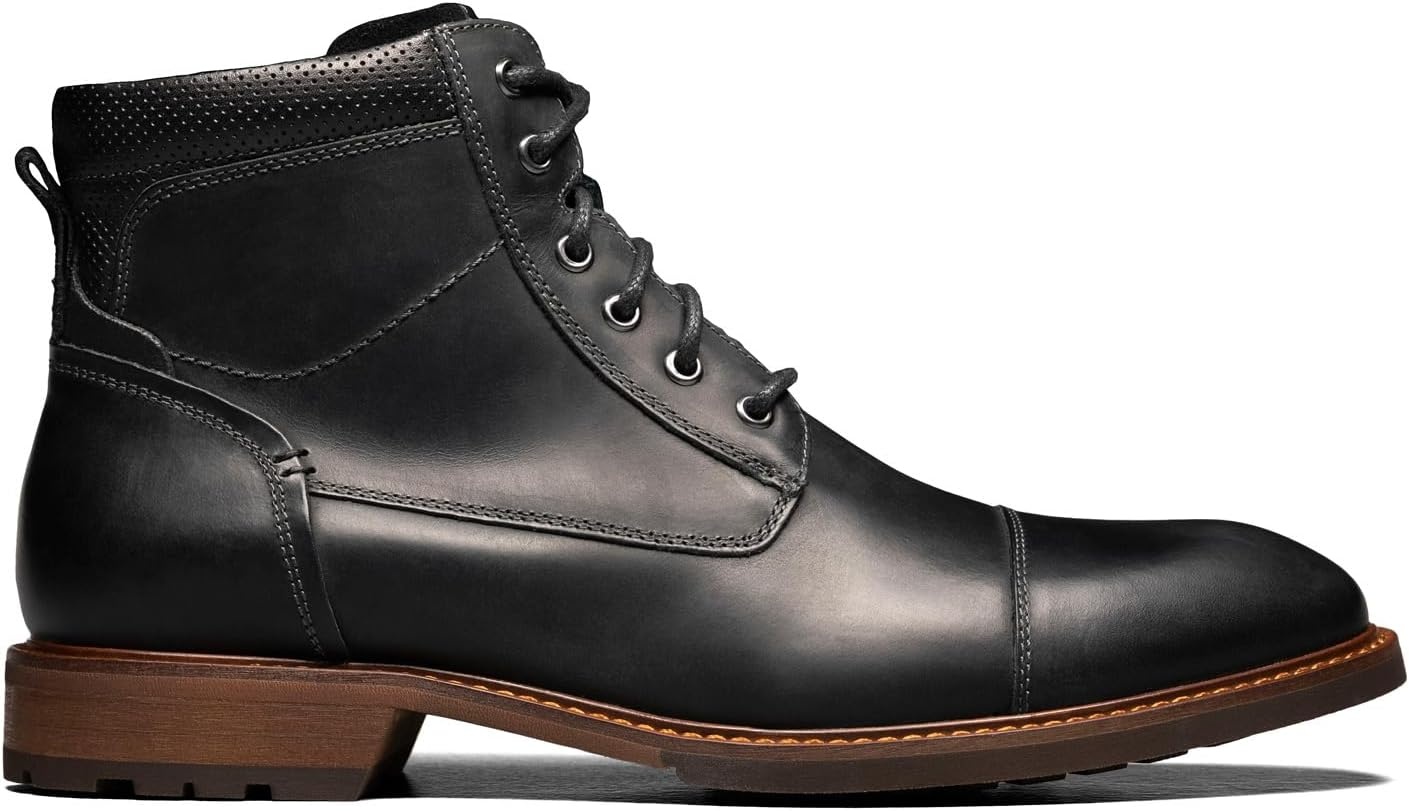 image:imageFlorsheim Mens Chalet Cap Toe BootBlack Crazy Horse