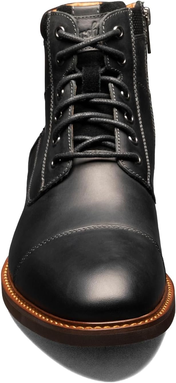 image:imageFlorsheim Mens Chalet Cap Toe BootBlack Crazy Horse