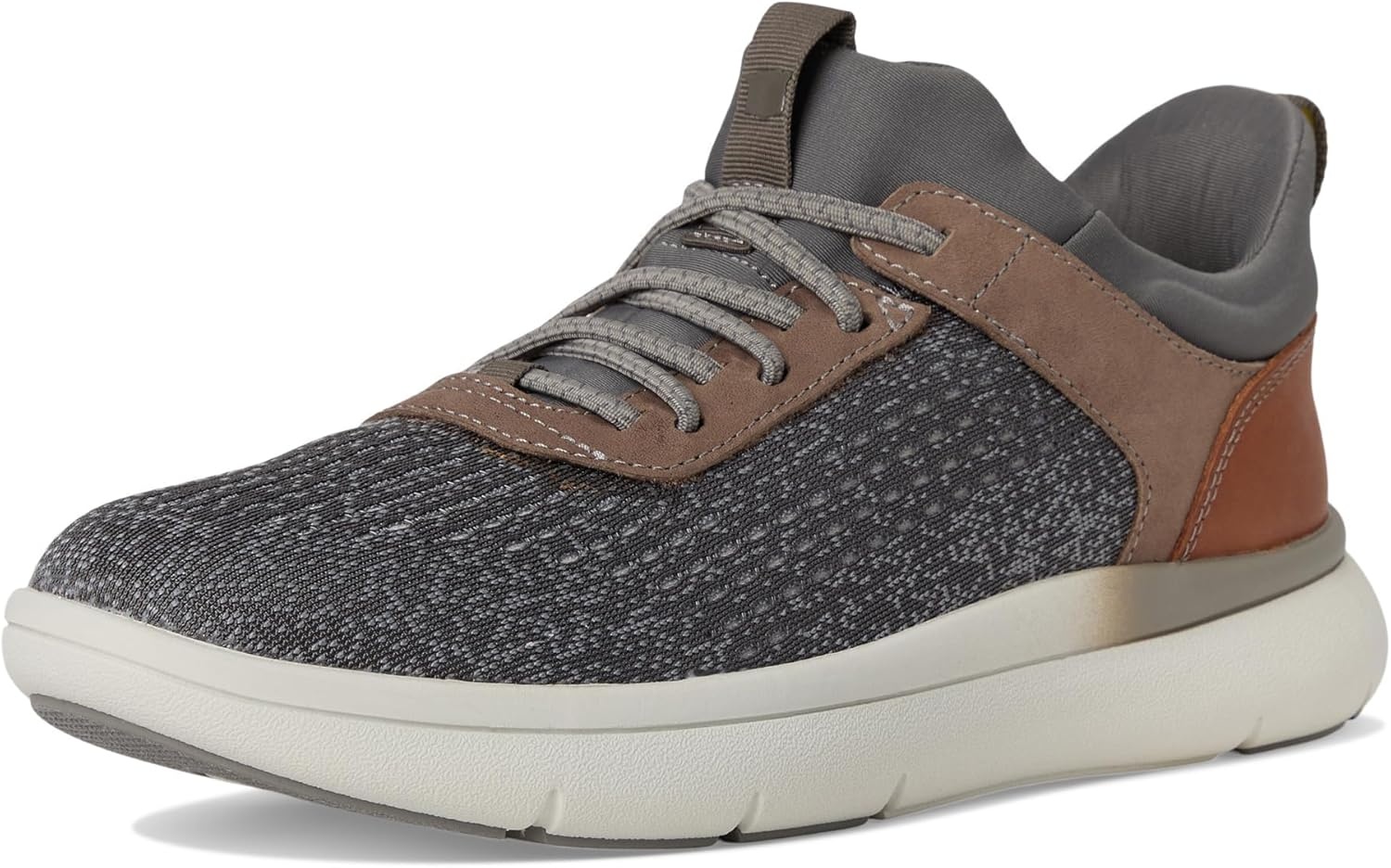 image:imageFlorsheim Mens Fleet Knit Elastic Lace Sneakers Hands FreeGrey