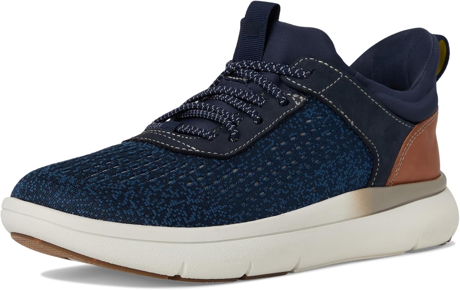 image:imageFlorsheim Mens Fleet Knit Elastic Lace Sneakers Hands FreeNavy