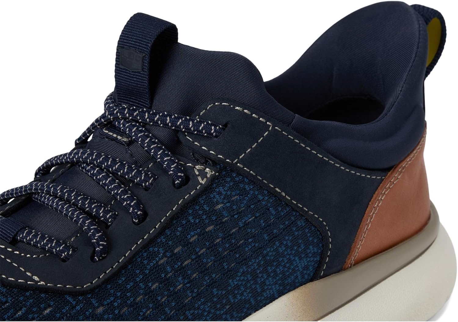image:imageFlorsheim Mens Fleet Knit Elastic Lace Sneakers Hands FreeNavy