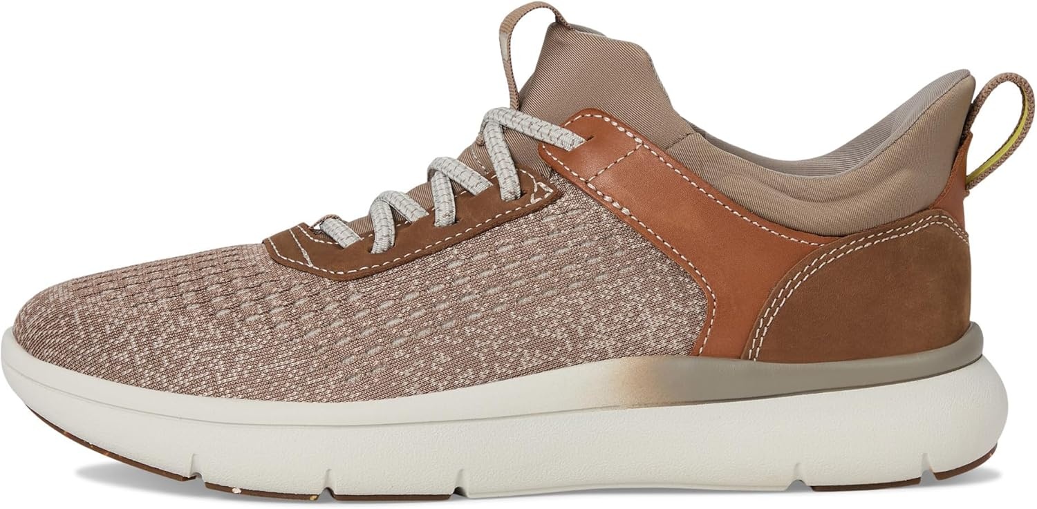 image:imageFlorsheim Mens Fleet Knit Elastic Lace Sneakers Hands FreeTaupe