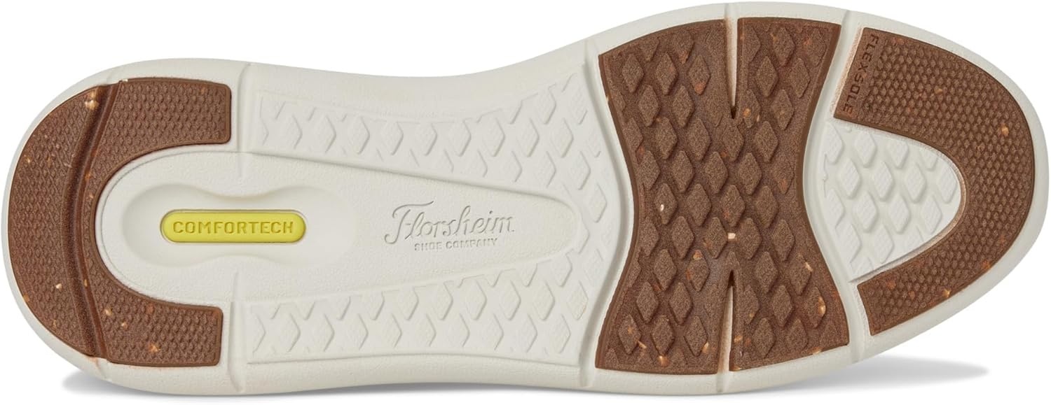 image:imageFlorsheim Mens Fleet Knit Elastic Lace Sneakers Hands FreeTaupe