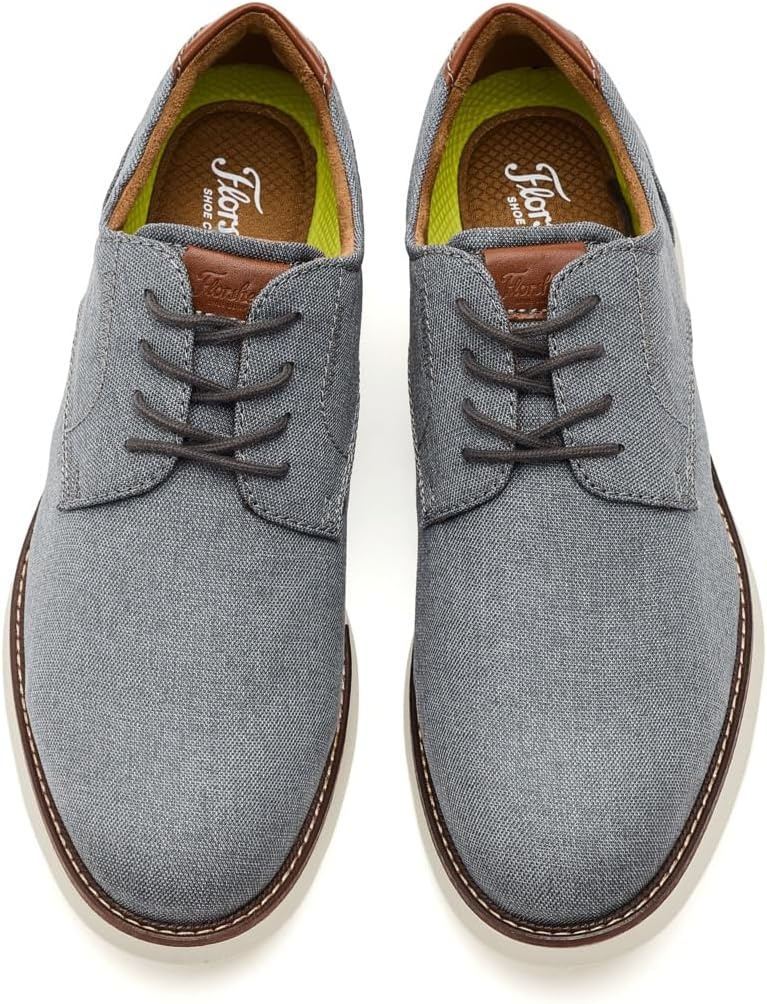 image:imageFlorsheim Mens Launch Canvas Plain Toe OxfordGrey