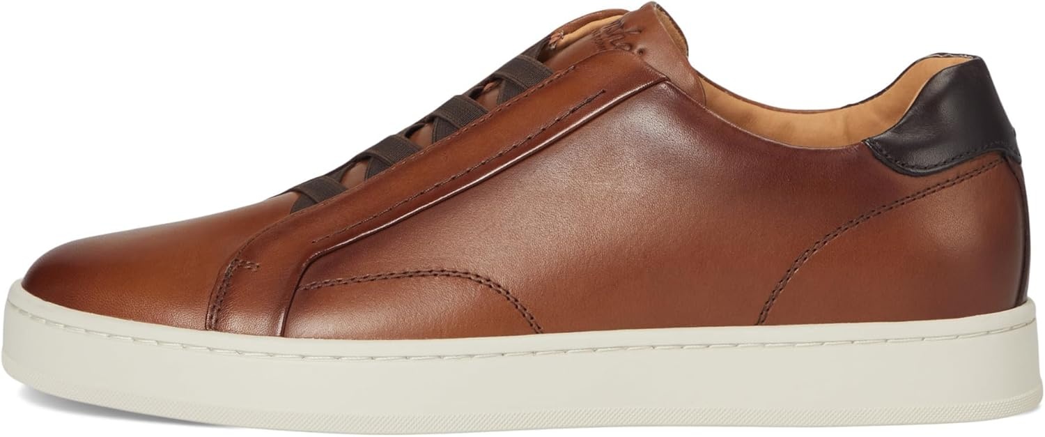 image:imageFlorsheim Mens Monopoli Elastic Lace to Toe SneakerCognac